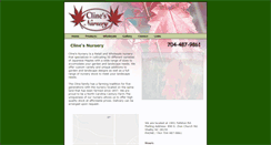 Desktop Screenshot of clinesnursery.com